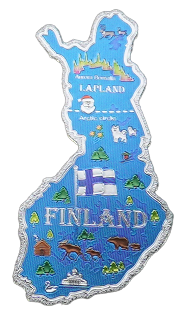 Suomen Kartta Alumiinimagneetti FIN LAP
