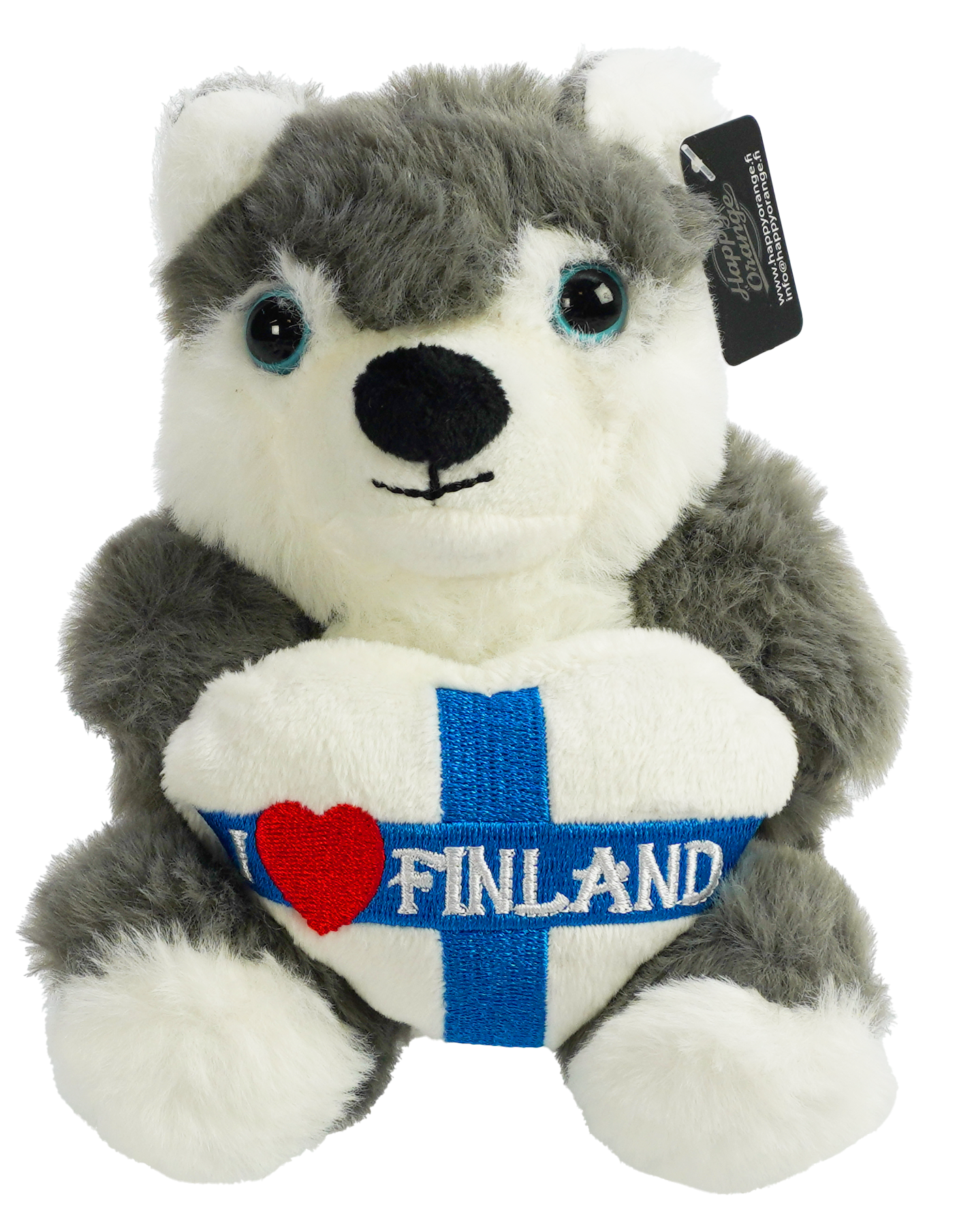 Sydän Husky Pehmo M 24cm FIN