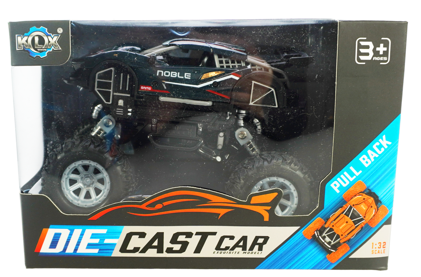 OFF Road 4 WD Noble Black - Pull Back Die-Cast