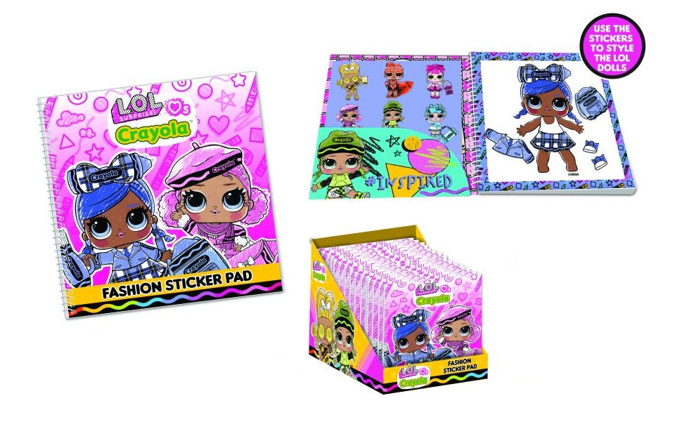 Lol Crayola Fashion Sticker Book