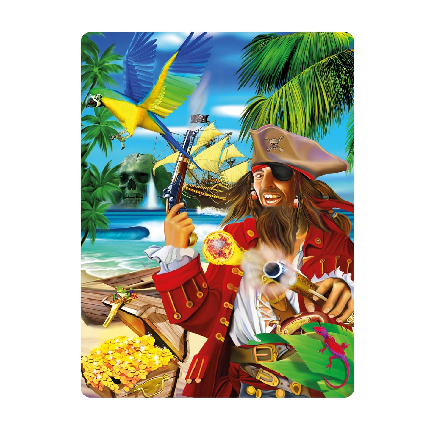 3D LiveLife Postcards - Pirate Island