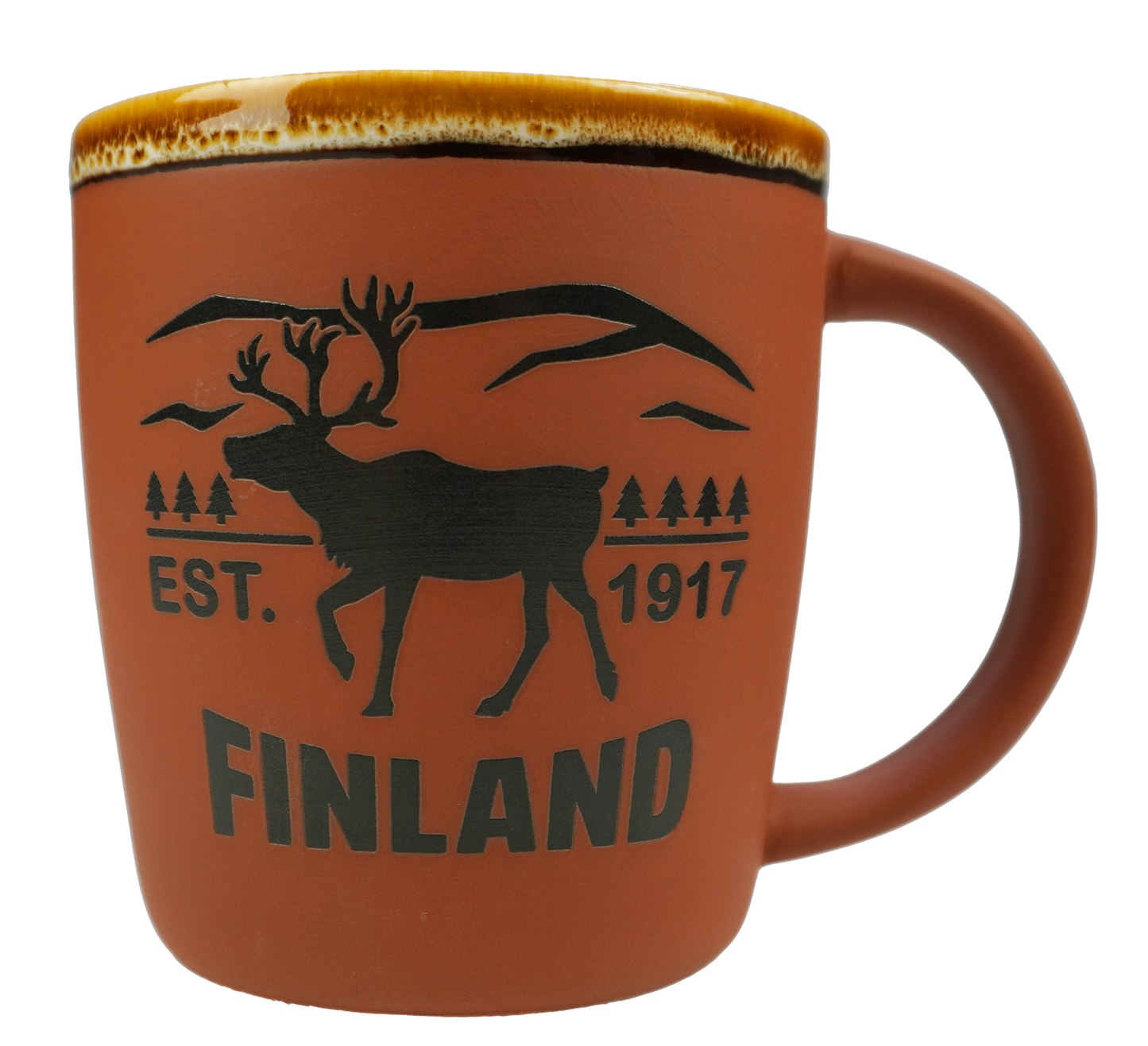 Rustic mug Finland Red FIN