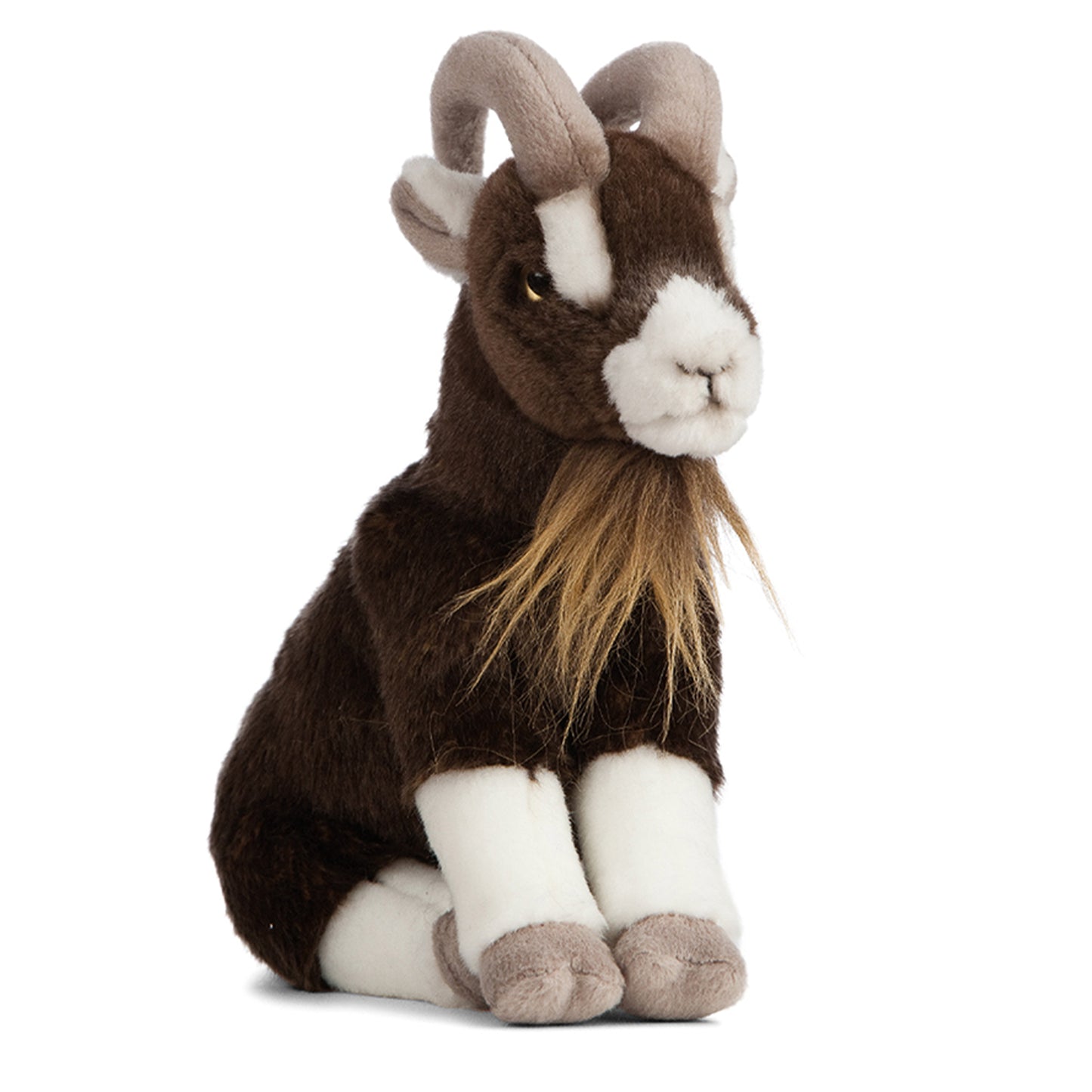 AN408 Brown Goat Sitting 20cm