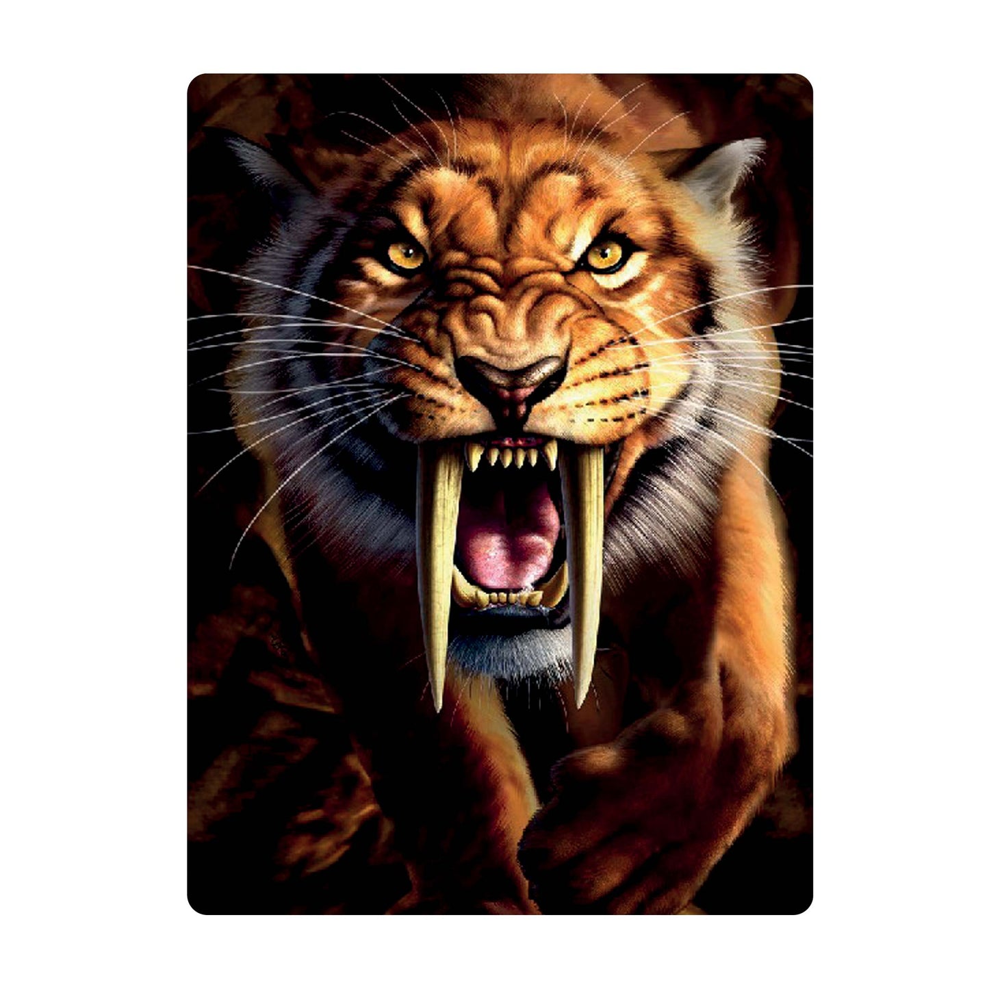 3D LiveLife Postcards - Sabertooth