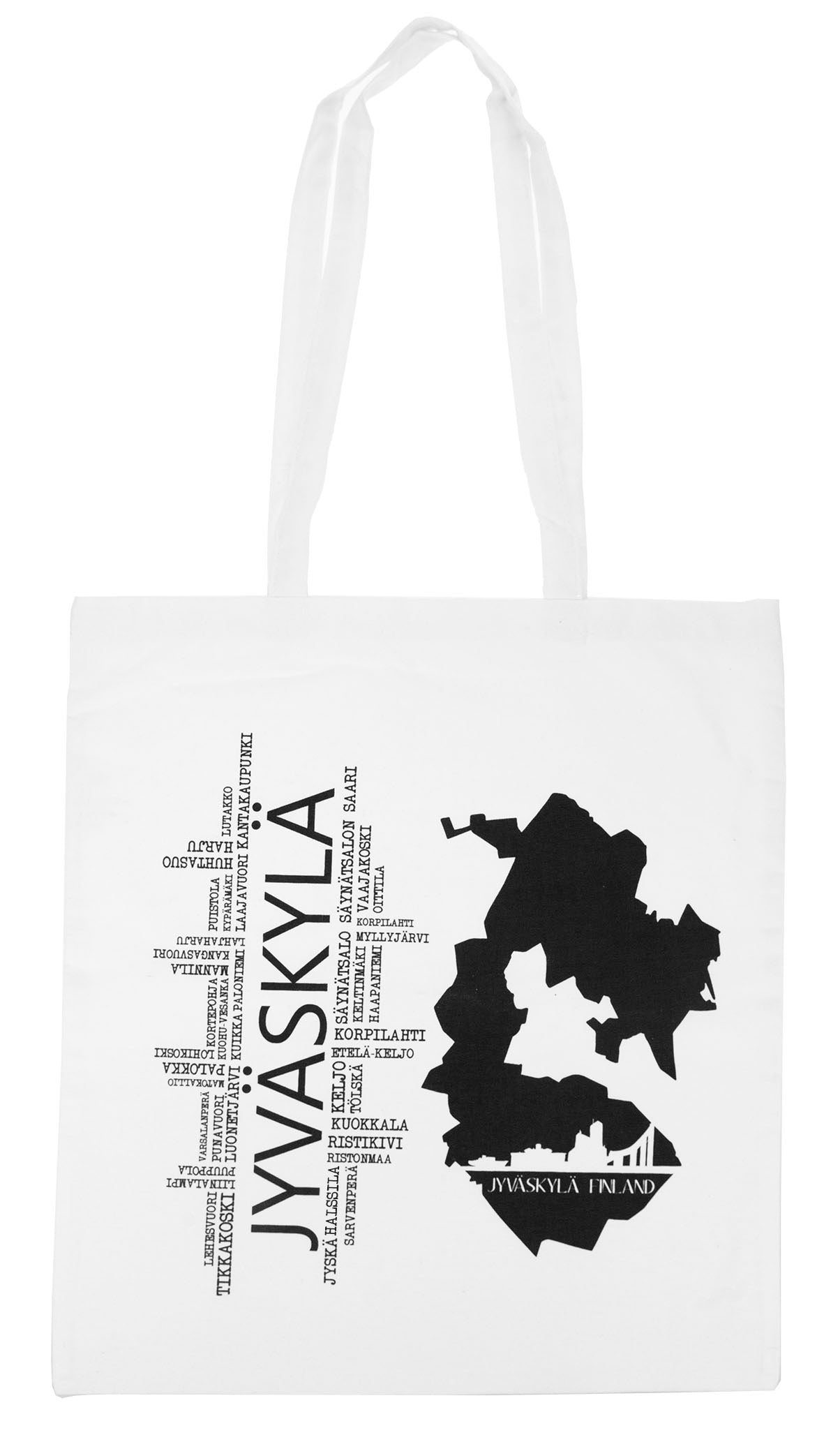 Jyväskylä Kotiseutu Kangaskassi valkoinen