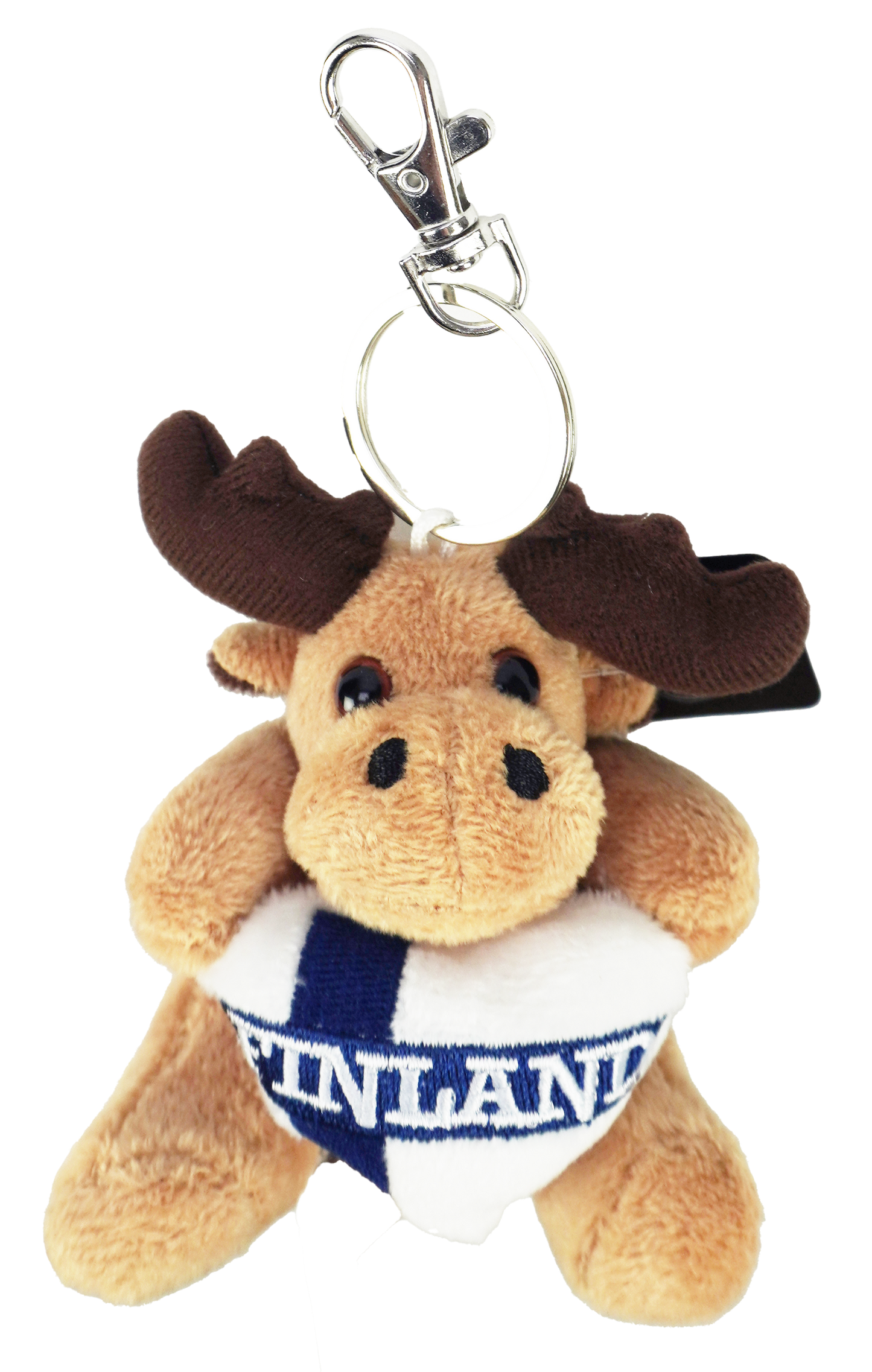 Heart Moose Plush XS 9cm Keychain FIN