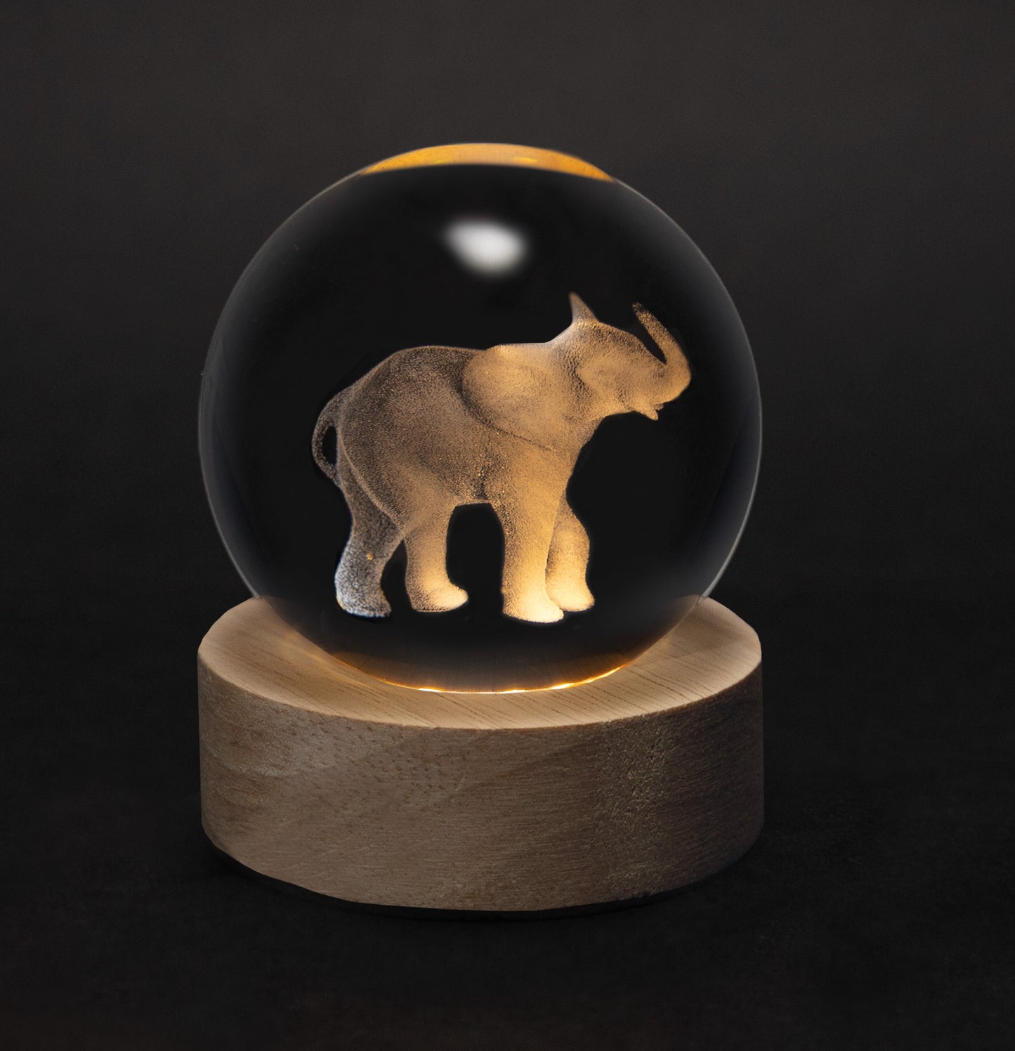 Crystal Silhouettes Globes - Elephant