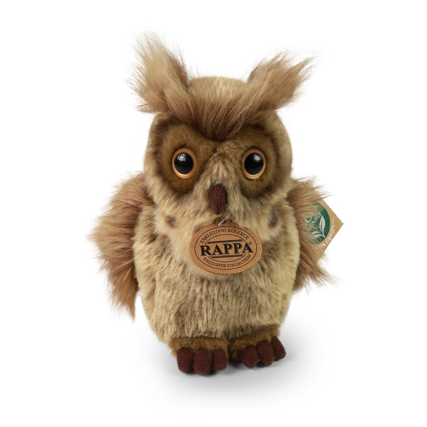 Plush great horned owl 16cm