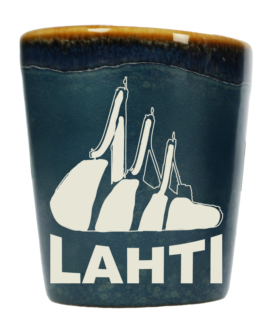 Rustic Shot Glass Lahti Blue LAH