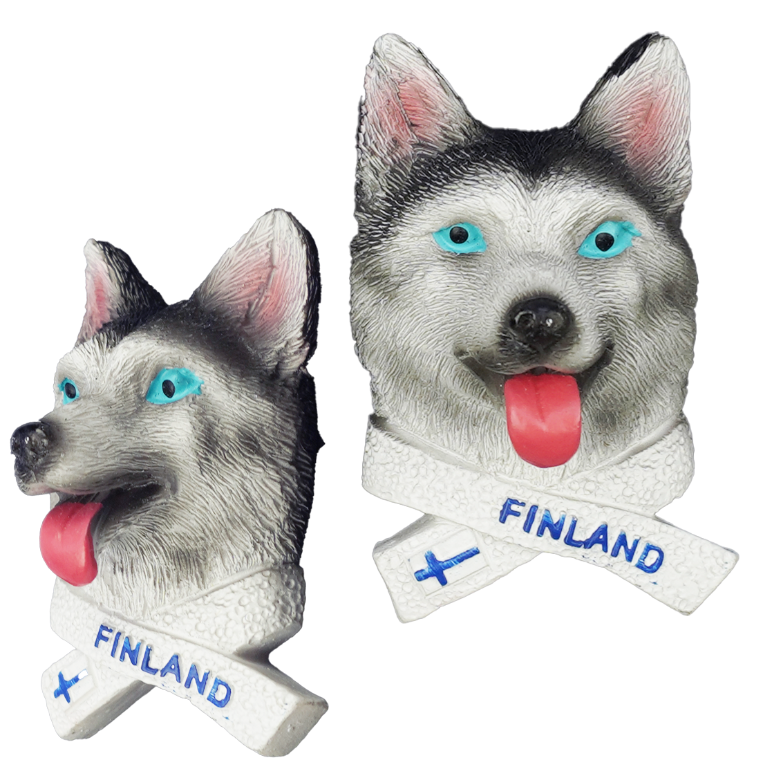 Huskyn Pää Keraaminen Magneetti FIN