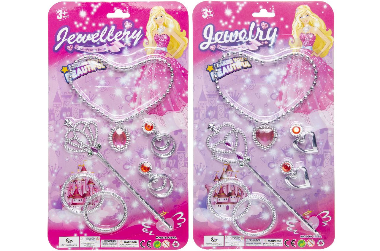 Pink Beauty Set W Staff & Necklace
