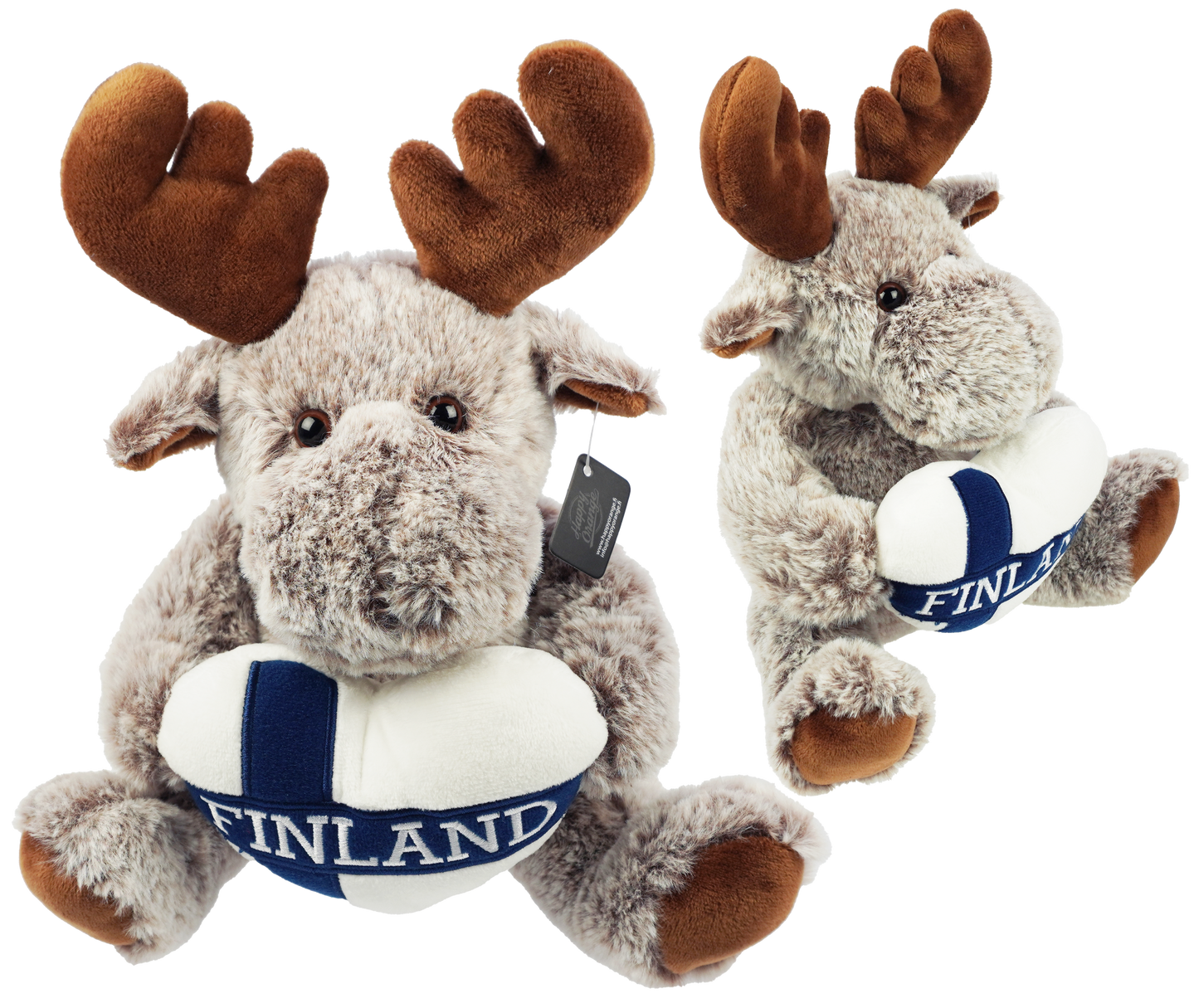 Heart Flag Antler Buddy Plush M 24cm FIN