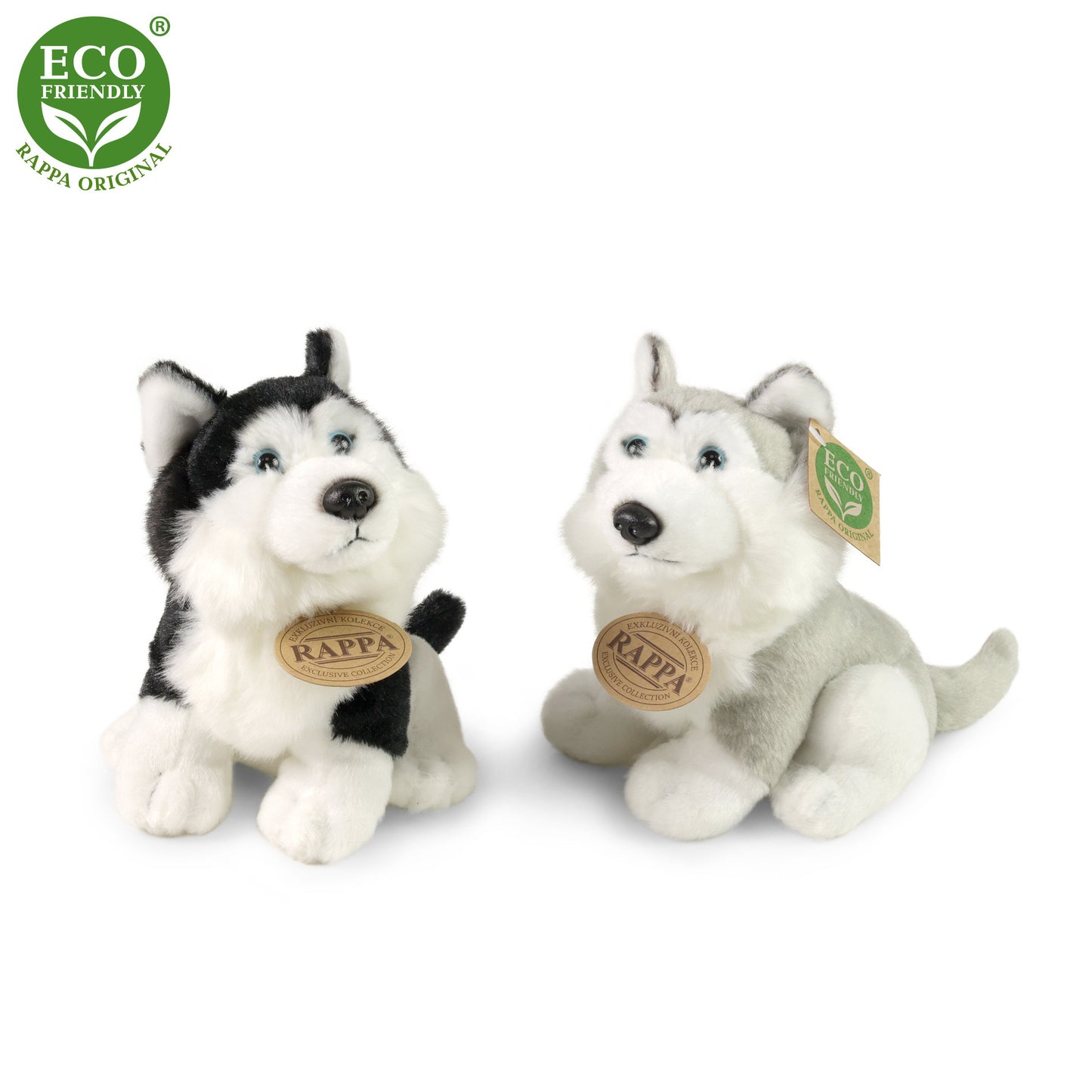Plush Husky dogs asst. 16cm DISPLAY