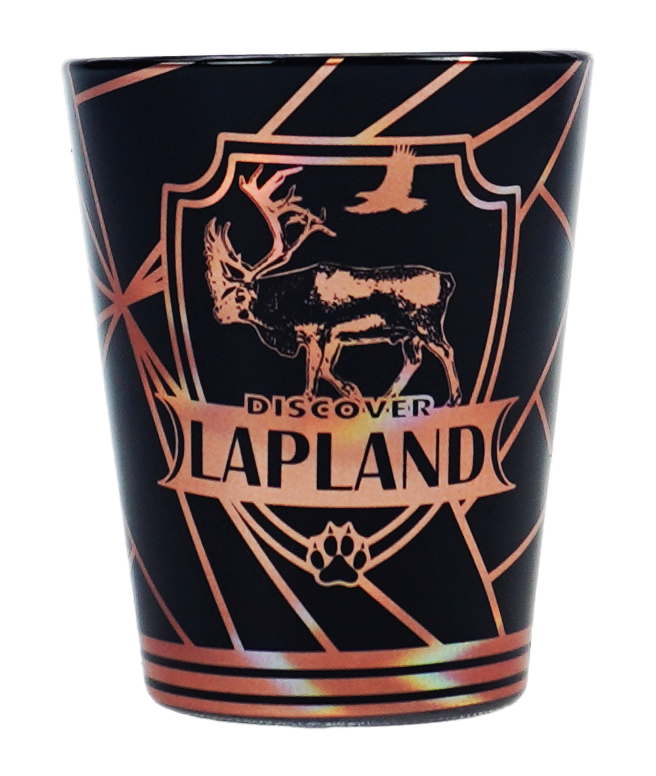 Rosegold Shot Glass Discover Lapland Black LAP