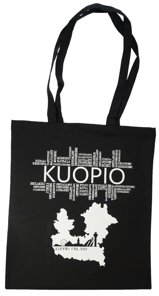 Kuopio Home Region Canvas Bag black