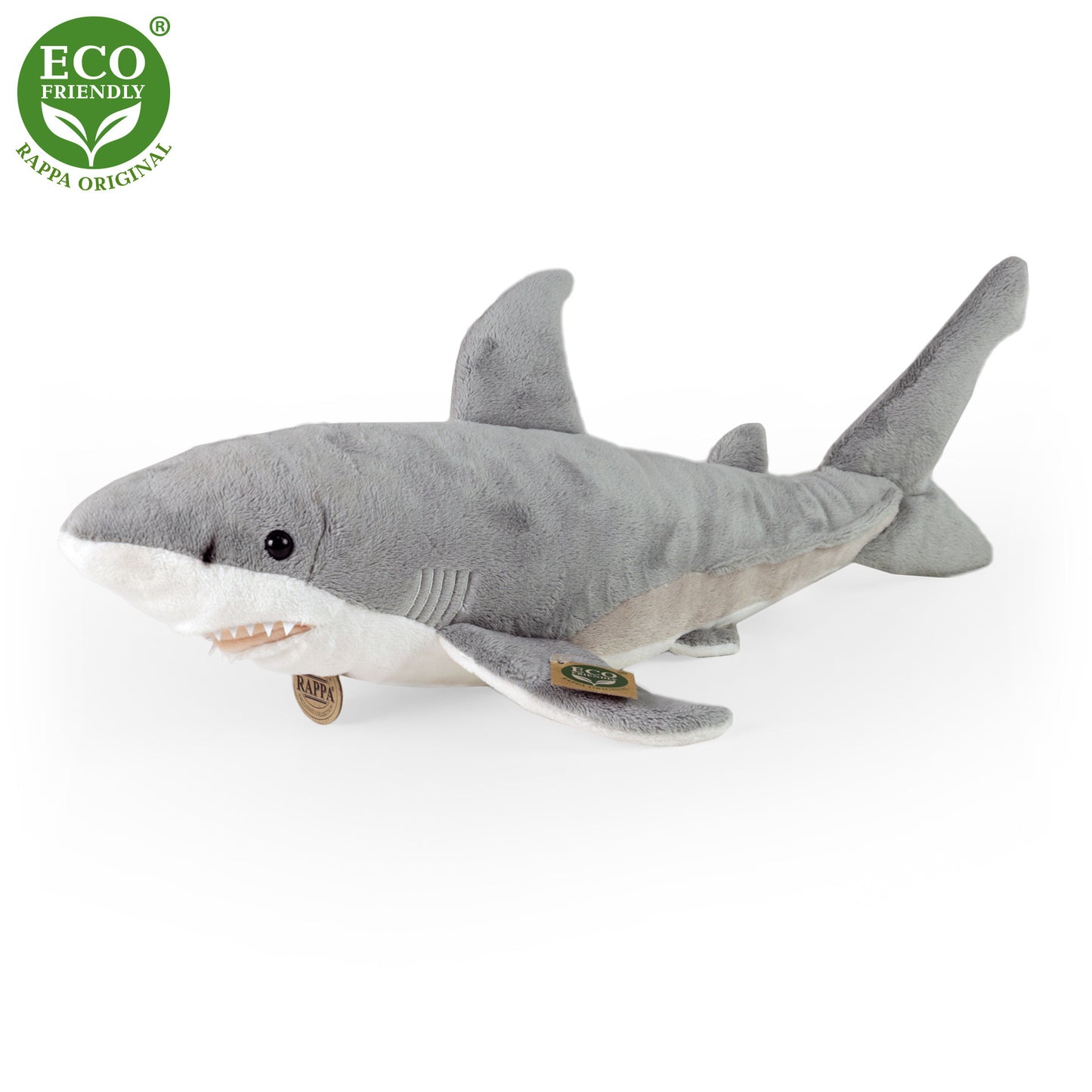 Plush white shark 51 cm