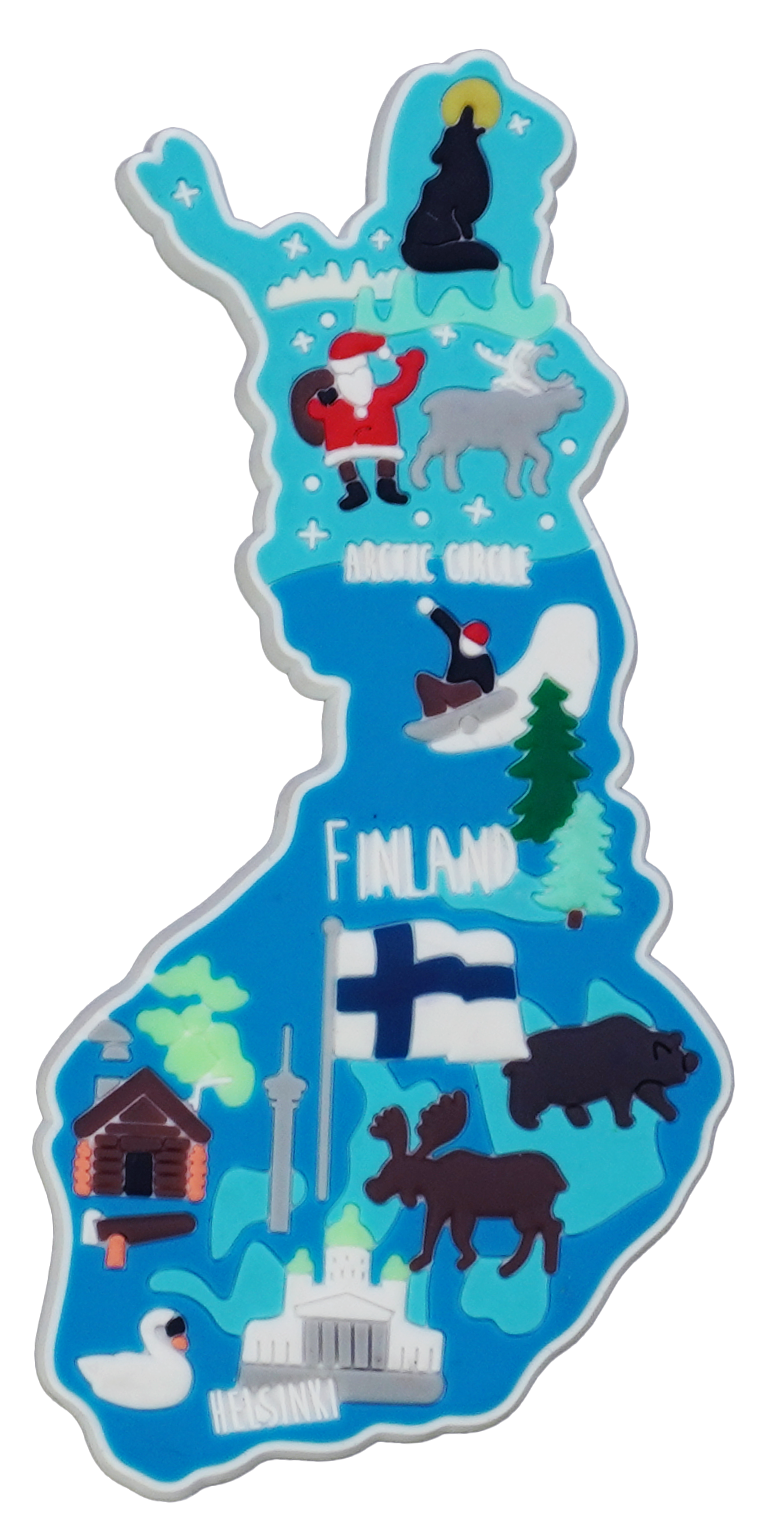 Suomineito kumimagneetti FIN