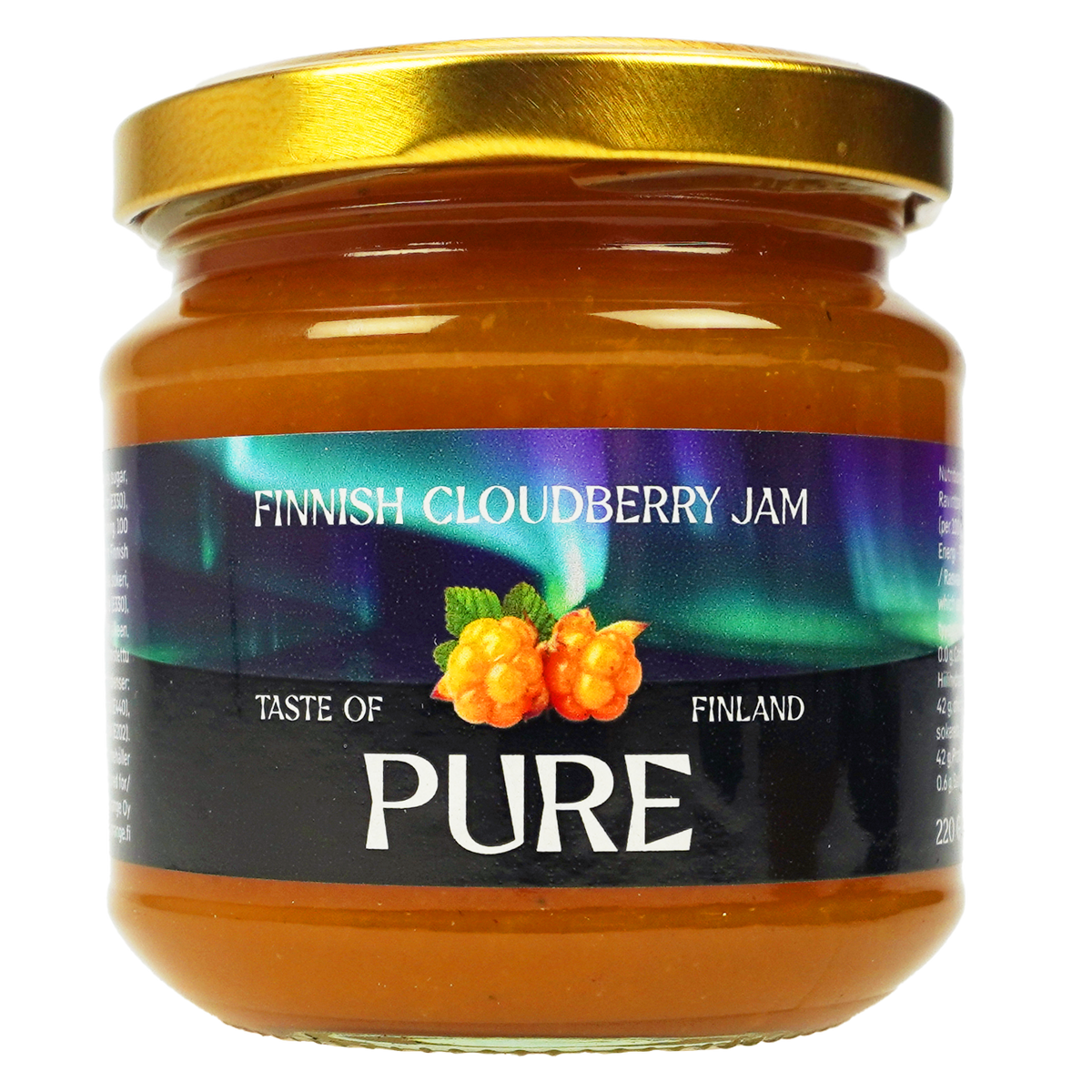 Pure Lakkahillo, Kivetön 220g, Marjaa 45%