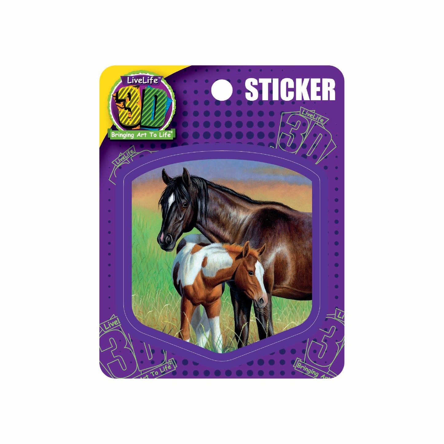 3D LiveLife Stickers - Mare & Foal