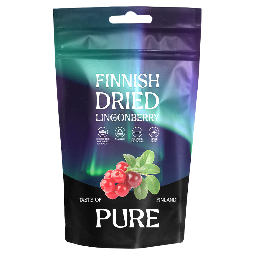 Pure Dried Lingonberry, Sweet 30g, Berries 79%