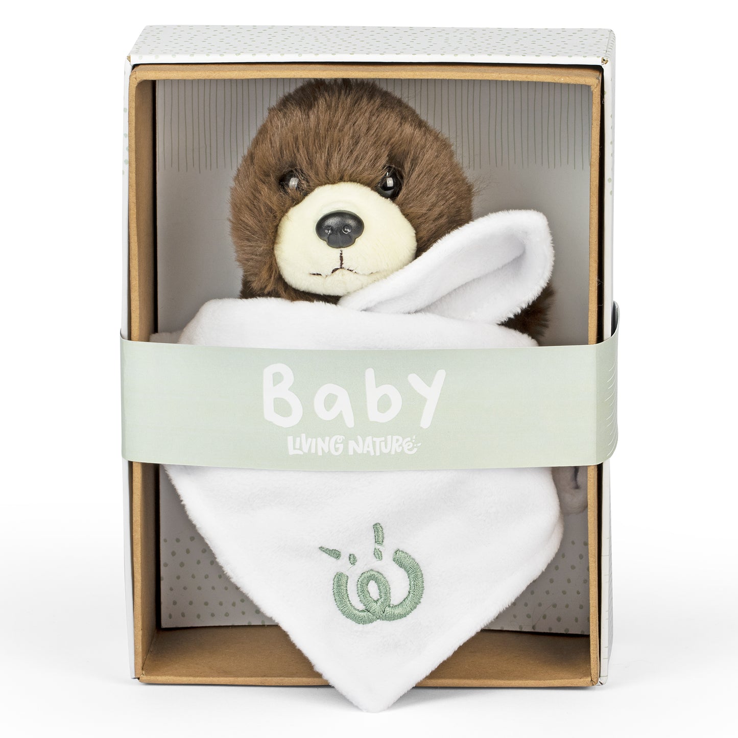 AN761 Otter Baby with Blanket 17cm