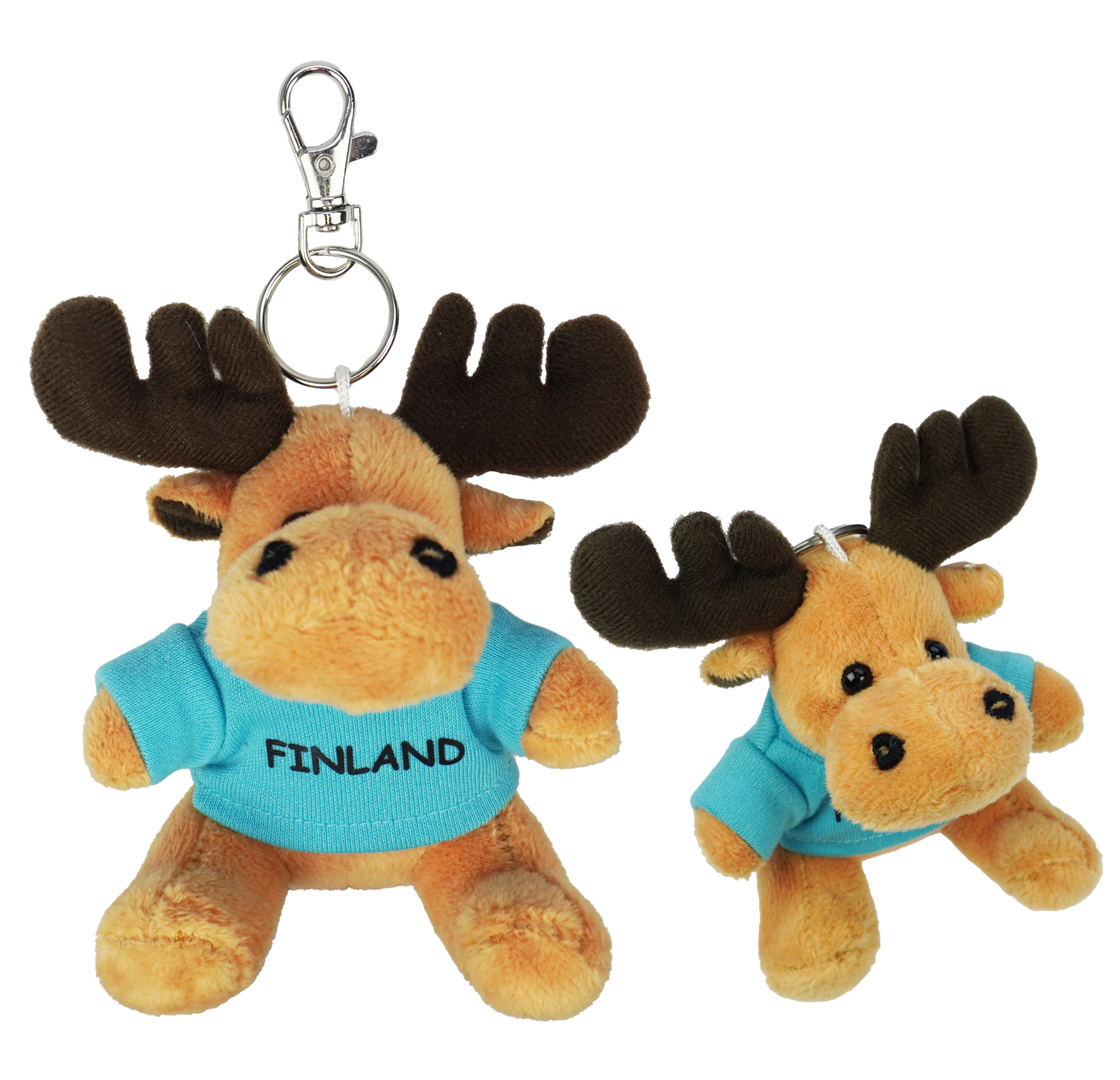 Kartta Hirvi Pehmo XS 9cm Avaimenp Pastelli Sininen FIN