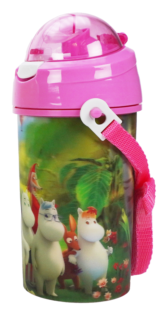 Moomin 3D Bottle Moomin Family Forest Pink