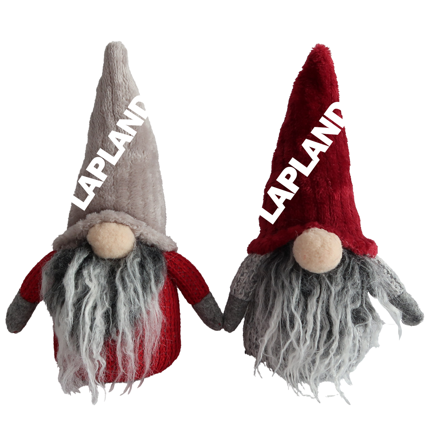 Cap Santa beige and red fabric yarn 20 cm 2 pcs assortment LAP