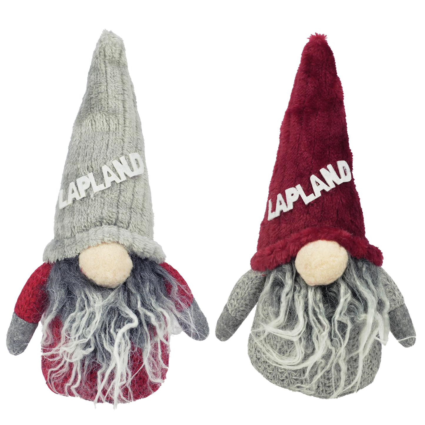 Cap Santa beige and red fabric yarn 20 cm 2 pcs assortment LAP