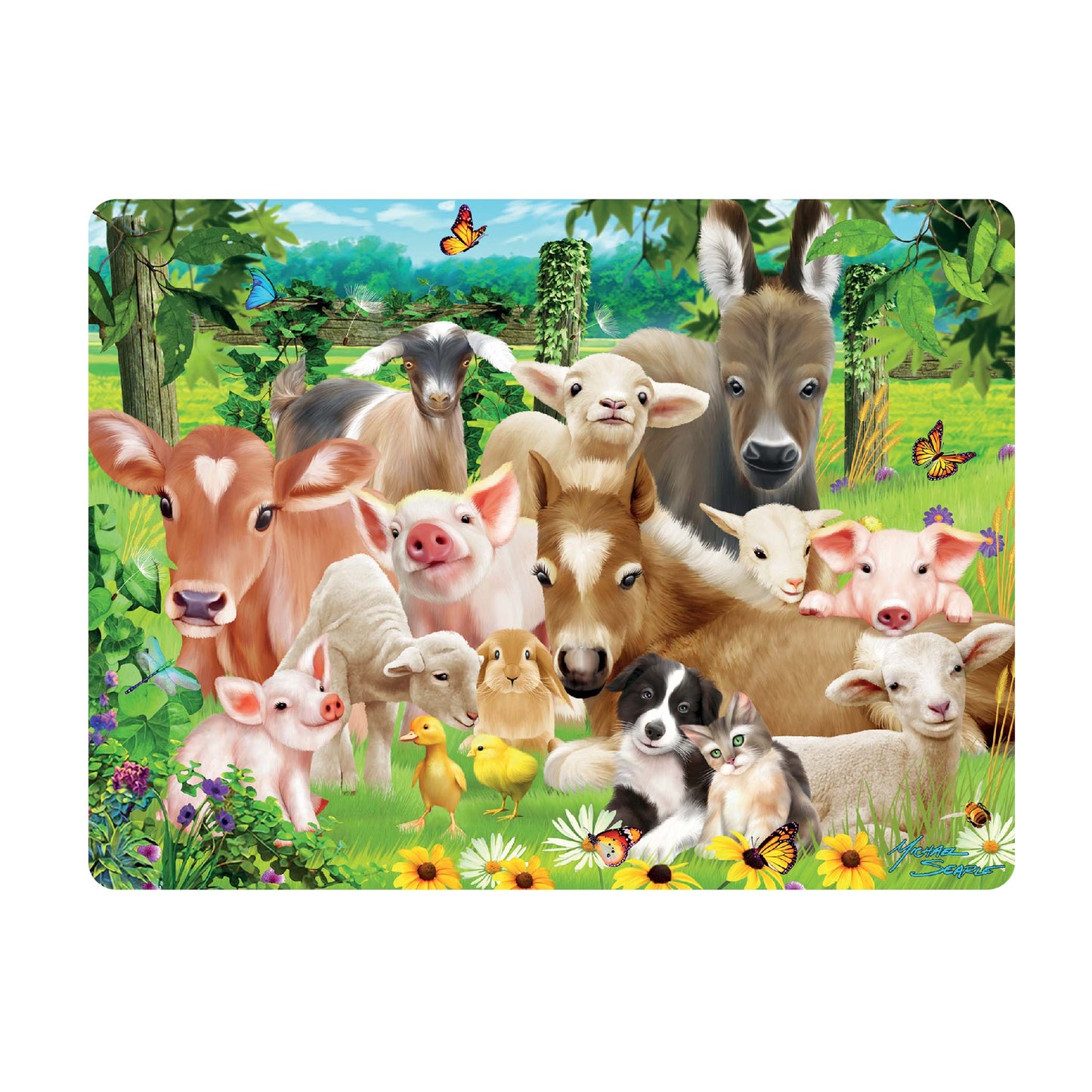 3D LiveLife Postcards - Baby Farm Animals