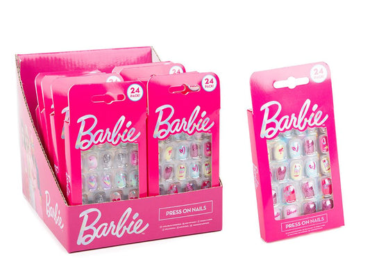 Barbie Core Press On Nails Pk 24 - 2 Asst