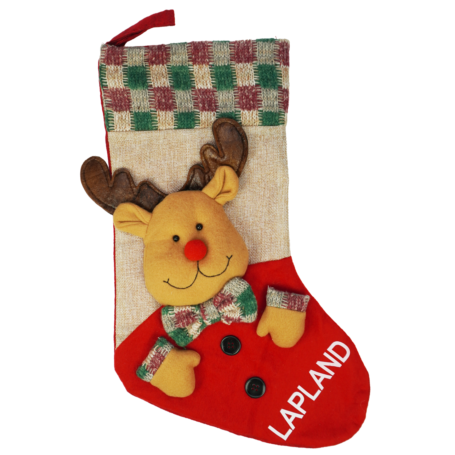 Christmas Sock Reindeer LAP