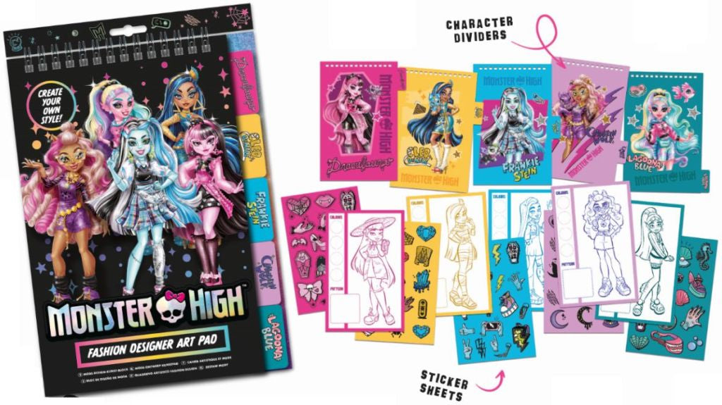 Monster High Fashion Designer Art Pad