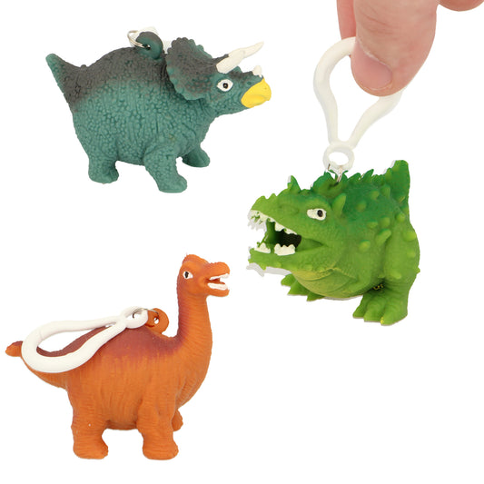 NV378 Squeezy Dino Keyrings