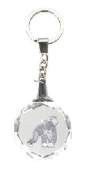 Crystal Silhouette Keychains - Chimp