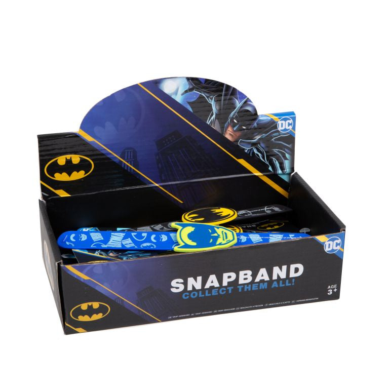 Batman Silicone Snap Band 2 Asst In Cdu