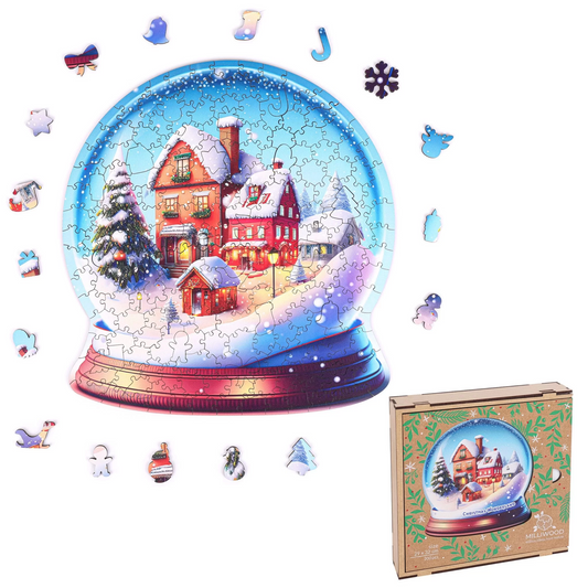 Christmas Wonderland Wooden Puzzle Shape L