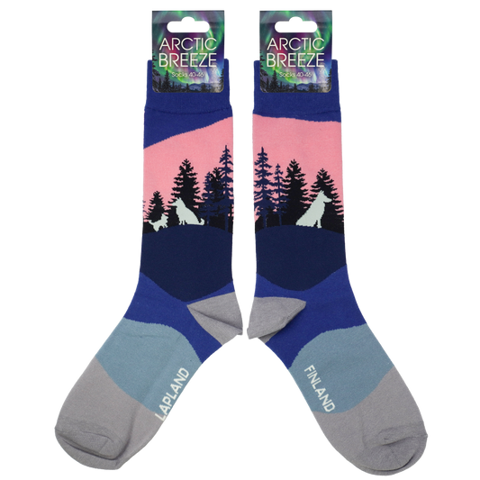Reindeer Forest 40-46 Socks Teal FIN LAP