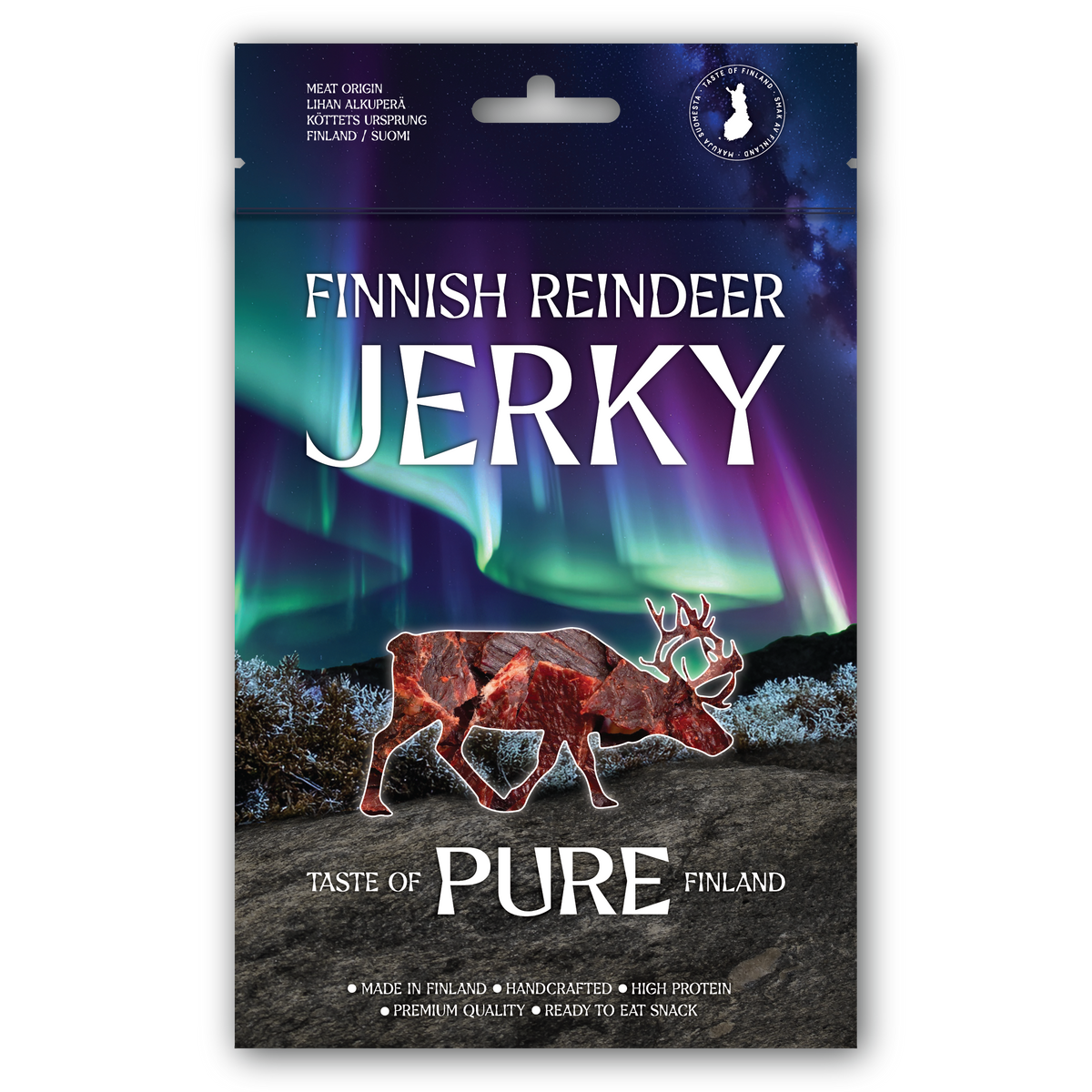 Pure Reindeer Jerky 20g