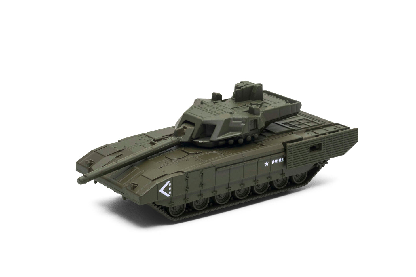 Pull Back Russian Tank, Matt Green Color 12cm