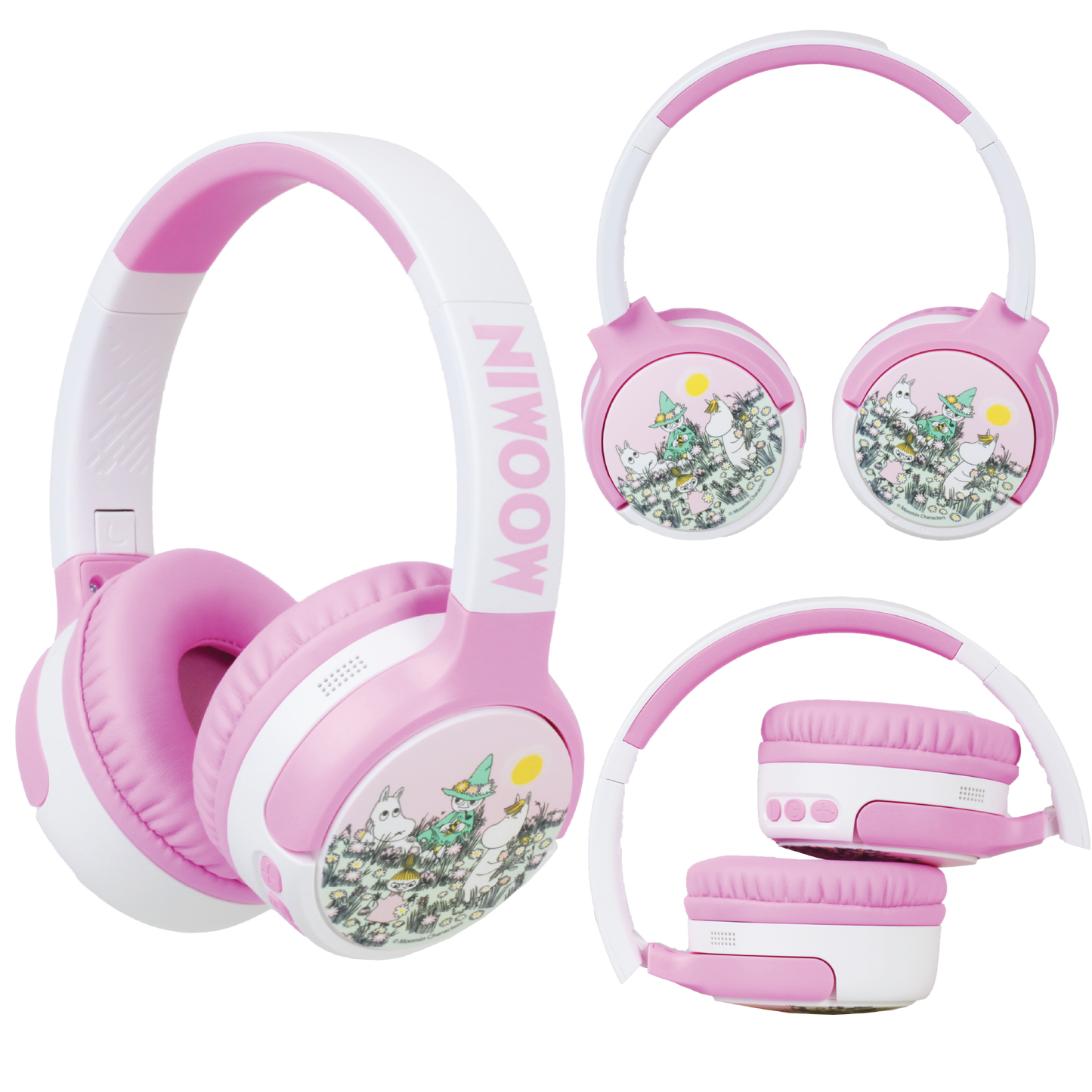 Moomin Wireless Over-Ear Headphones Pink