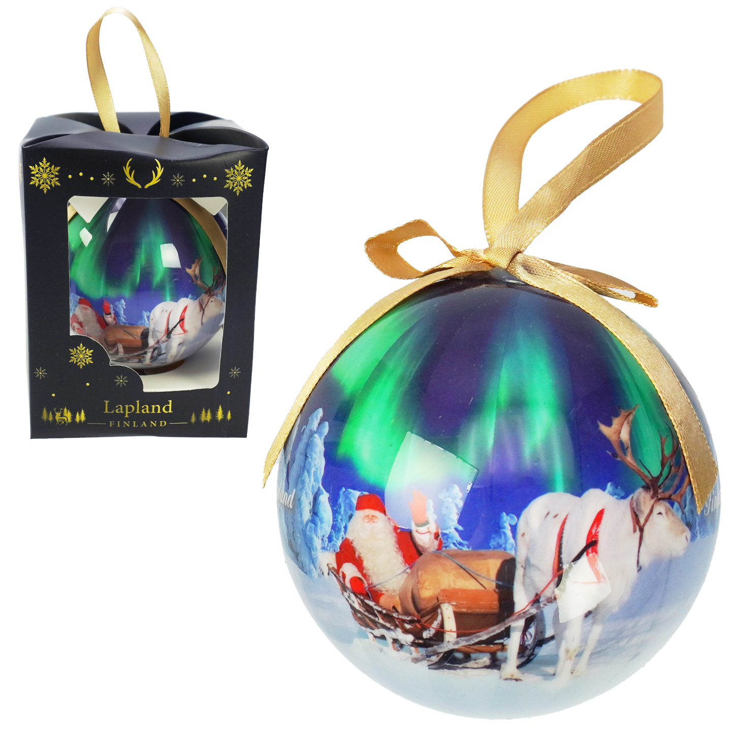 Christmas Ball Santa Claus Sleigh