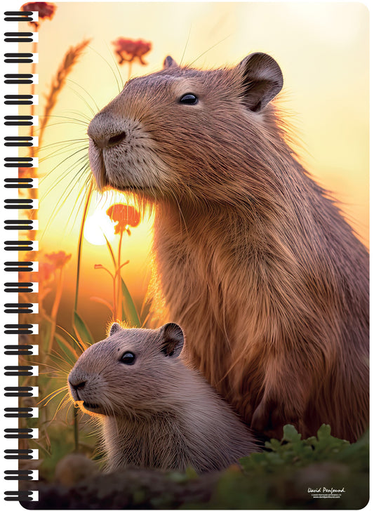 3D LiveLife Notebooks - Cute Capybaras