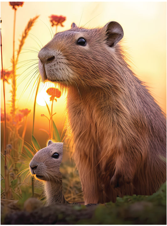 3D LiveLife Pictures - Cute Capybaras