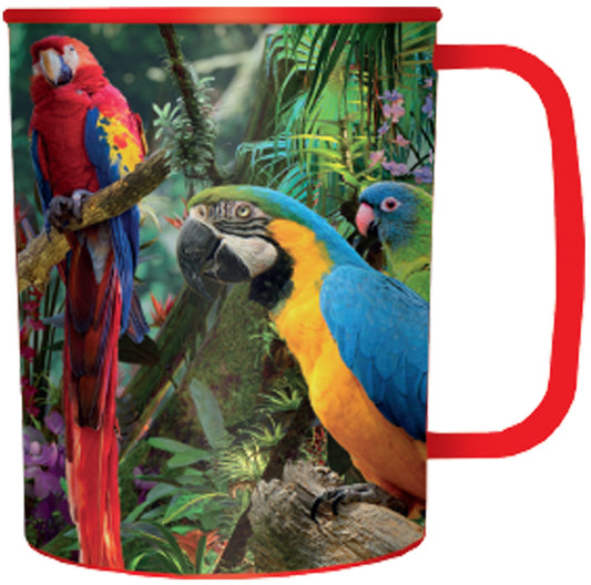 3D LiveLife Cups - Parrot Pandemonia