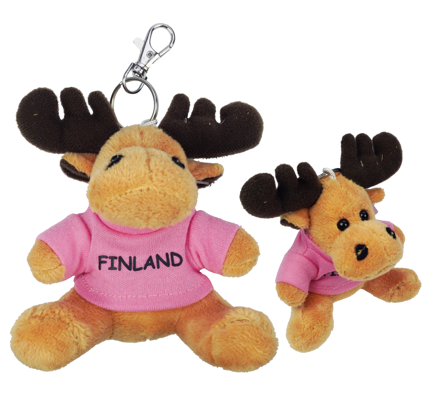 Kartta Hirvi Pehmo XS 9cm Avaimenp Pastelli Punainen FIN