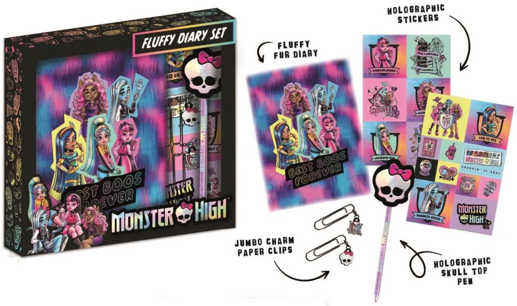 Monster High Fluffy Diary Set
