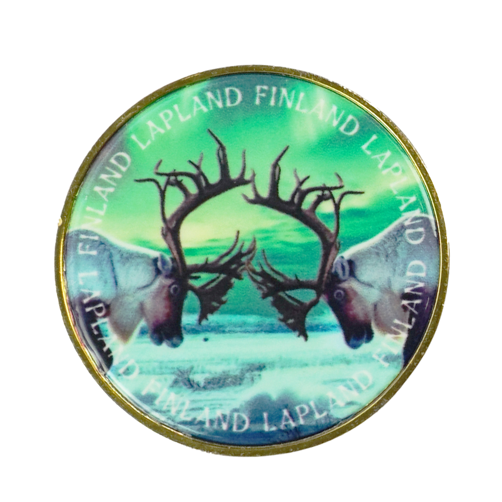 Fighting Reindeers Coin 3,2 cm LAP FIN