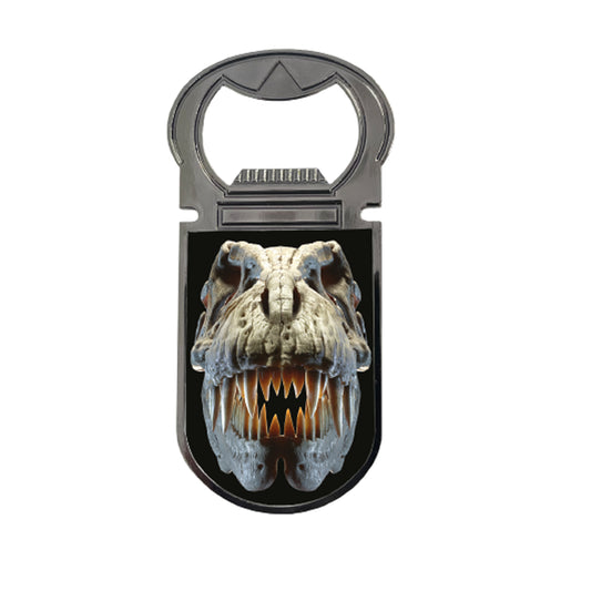 3D LiveLife Magnetic Bottle Openers - T-Rex Skull