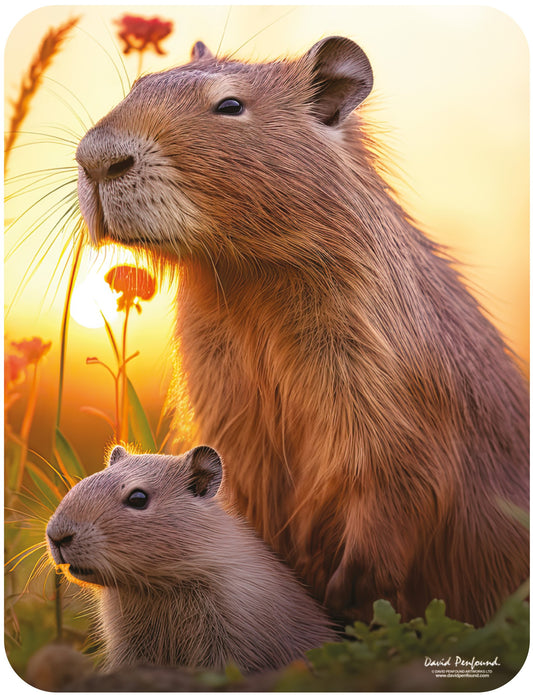 3D LiveLife Magnets - Cute Capybaras